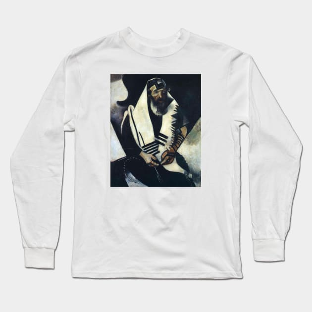 The Praying Jew, 1923 by Marc Chagall Long Sleeve T-Shirt by rnstcarver